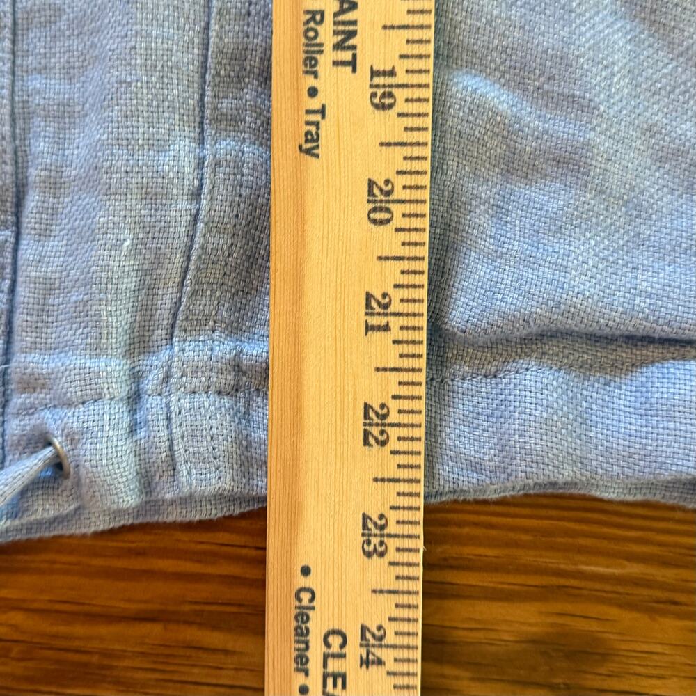 C&C California Jacket Medium Blue 100% Linen Breathable Vacation Cruise - Picture 10 of 10